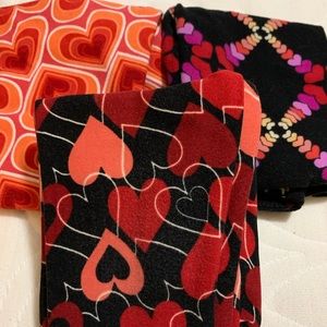 3 pairs of S/M LuLaRoe Kids Leggings V-day/Hearts
